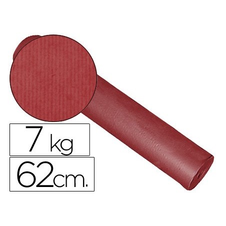 PAPEL FANTASIA KRAFT LISO BORDEAUX 62 CM -7 KG