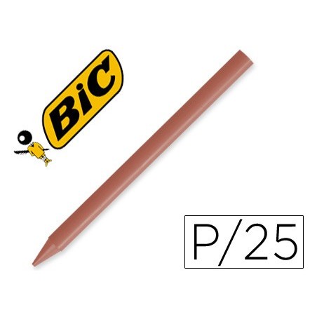 LAPIS CERA UNICOLOR COM 25 LAPIS CASTANHO