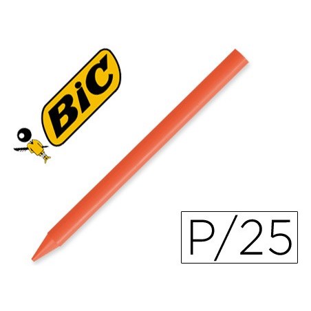 LAPIS CERA UNICOLOR COM 25 LAPIS LARANJA