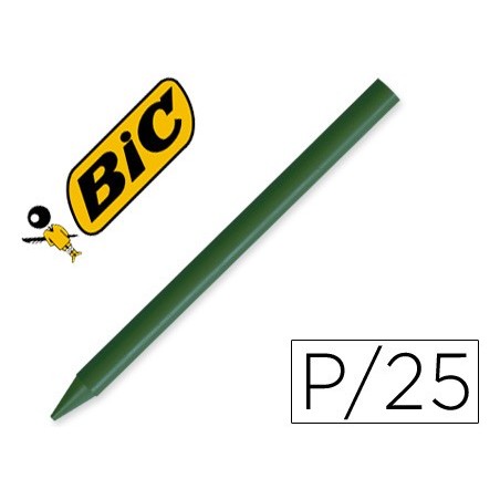 LAPIS CERA UNICOLOR COM 25 LAPIS VERDE-ESCURO