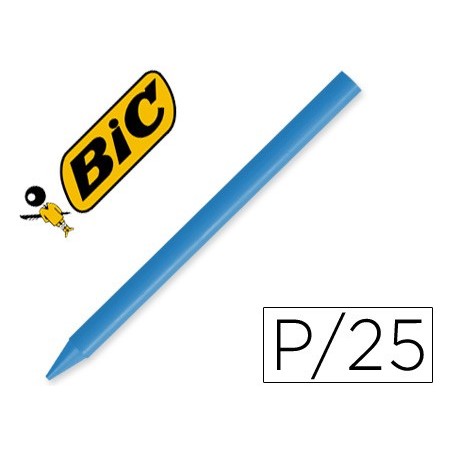 LAPIS CERA UNICOLOR COM 25 LAPIS AZUL CLARO