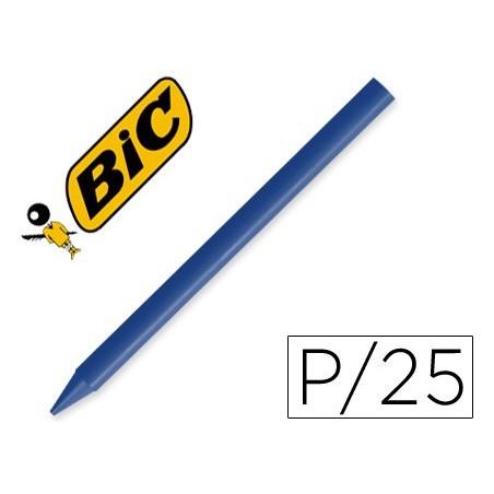 LAPIS CERA UNICOLOR COM 25 LAPIS AZUL