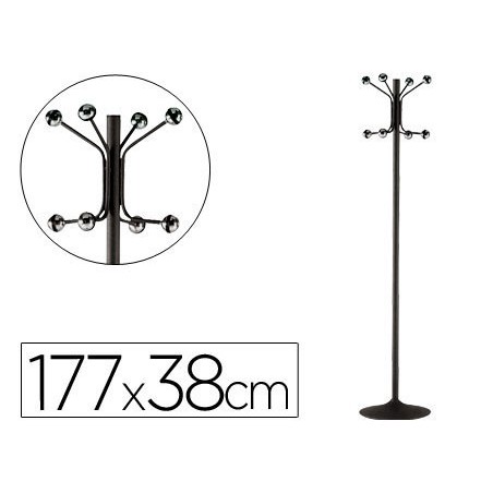 CABIDE METALICO SIE 606-P PRETO -PE -8 GANCHOS