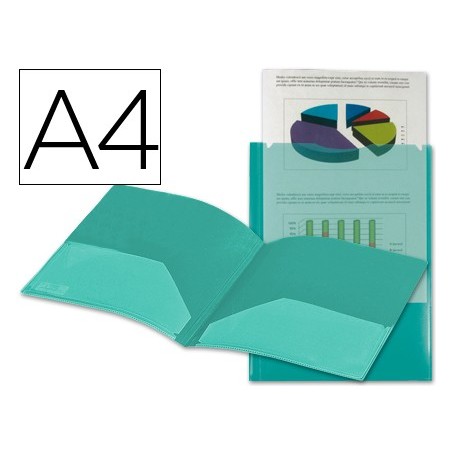 BOLSA DOSSIER BEAUTONE COM DUPLA BOLSA, A4 VERDE