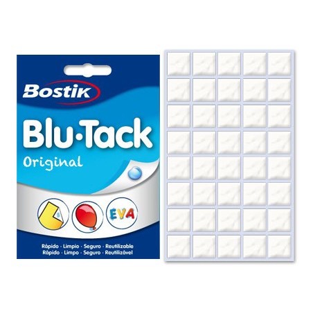 12un MASSA ADESIVA BLU-TACK DA BOSTIK, PARAMULTIP. APLICACOE