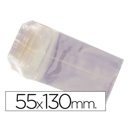 10un SACO CELOFANE 55X130MM PACK 100