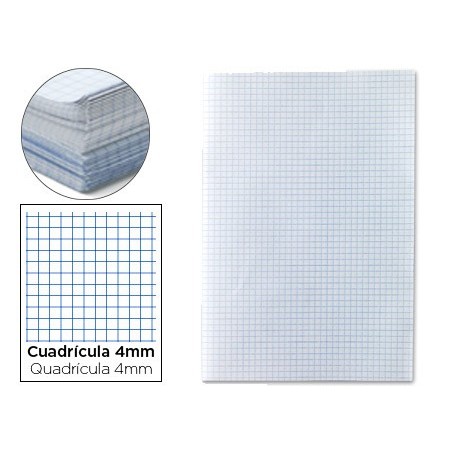 PAPEL FLORETE 60 GRS/Mì, 31X42,8 MM, 250 FLS, QUAD. 4 MM