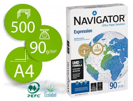PAPEL FOTOCOPIA NAVIGATOR, A4, EMB. 500 FOLHAS, 90 GRS