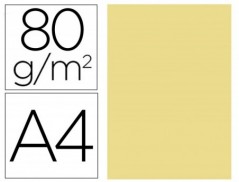 PAPEL COR LIDERPAPEL DIN-A4 80 GR AMARELO -RESMA DE 100 FOLH
