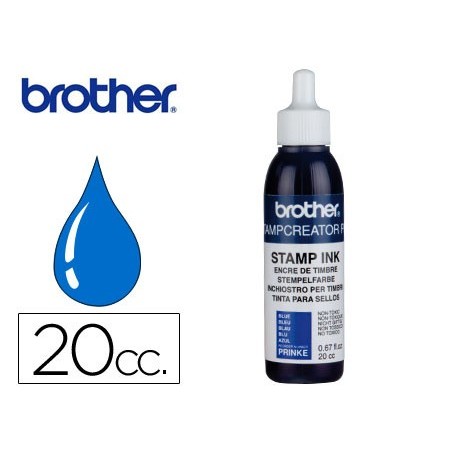 RECARGA DE TINTA BROTHER PR-INK-E COR AZUL PARA CARIMBOS AUT