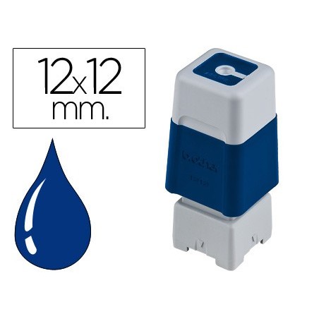 6un CARIMBO AUTOMATICO BROTHER 12 MM X 12 MM AZUL