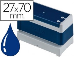 6un CARIMBO AUTOMATICO BROTHER 27 MM X 70 MM AZUL