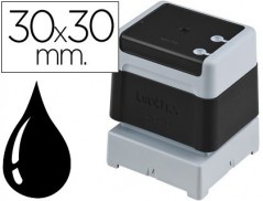 6un CARIMBO AUTOMATICO BROTHER 30 MM X 30 MM PRETO