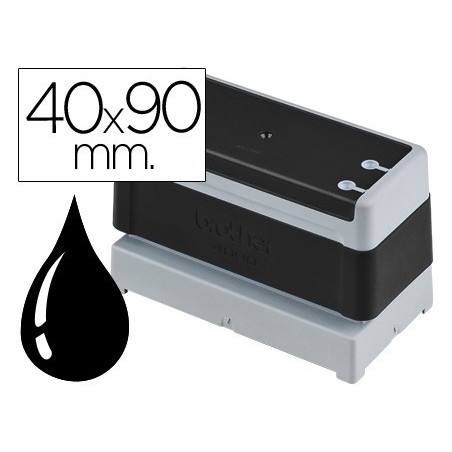 6un CARIMBO AUTOMATICO BROTHER 40 MM X 90 MM PRETO