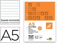 RECARGA LIDERPAPEL 100 FLS 100 GRS A5 PAUTADO