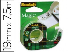 24un FITA ADESIVA SCOTCH MAGIC 7,5X19MM EM DESENROLADOR