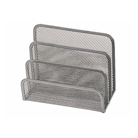 SUPORTE PARA CARTAS METALICO DE REDE - CINZA