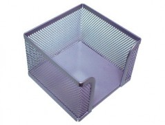 SUPORTE TACO DE PAPEL METALICO DE REDE - PRATA