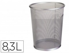 CESTO DE PAPEIS Q-CONNECT DE REDE METALICO PRATA CAPACIDADE