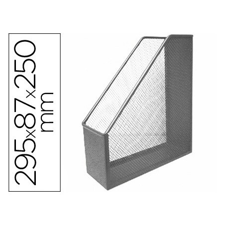 PORTA REVISTAS Q-CONNECT METALICO, CINZENTO