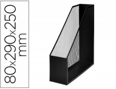 PORTA REVISTAS Q-CONNECT METALICO, PRETO