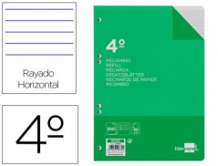 RECARGA LIDERPAPEL QUARTO 100 F 6TC-02 1 RAYA HORIZONTAL 6 F
