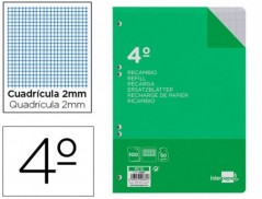 RECARGA LIDERPAPEL QUARTO 100 F 6TC-04 MILIMETRADO 6 FUROS U