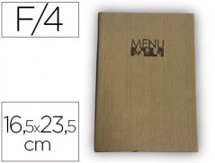 PORTA MENUS LIDERPAPEL PU 16,5 X 23,5 CM COM 4 BOLSAS