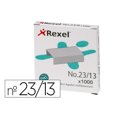 AGRAFES REXEL 23/13 ACO CAIXA 1000 UNIDADES