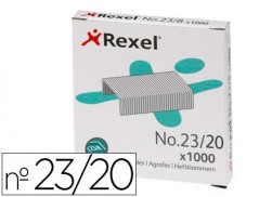 AGRAFES REXEL 23/20 ACO CAIXA 1000 UNIDADES