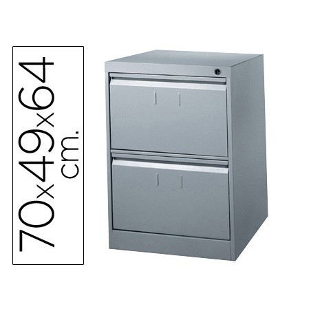 FICHEIRO METALICO PARA CAPAS DE SUSPENSAO COM 2 GAVETAS 710