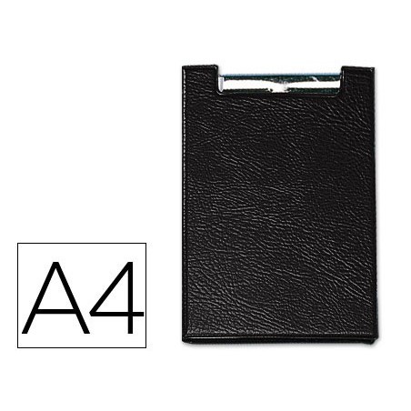 CAPA PORTA-NOTAS SARO, COM MOLA - 460 - PRETO - DIN A4