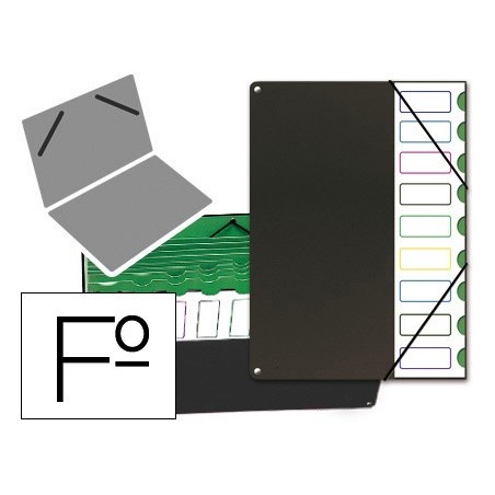 CAPA CLASSIFICADORA COM 9 DEPARTAMENTOS PARDO, PRETO