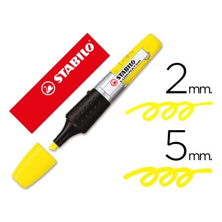 5un Marcador Stabilo Boss luminator amarelo tinta luiquida