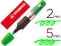 5un Marcador Stabilo Boss luminator Verde tinta liquida