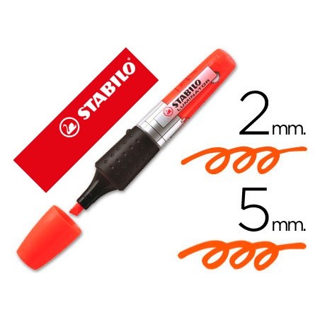 5un Marcador Stabilo Boss luminator Laranja tinta liquida