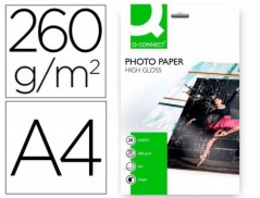 PAPEL FOTOGRAFIA GLOSS, CAIXA 20 FLS, 260 GRS, PAPEL REVESTI