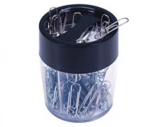 PORTA-CLIPS DE PLASTICO, REDONDO, Q-CONNECT