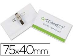 50un IDENTIFICADOR Q-CONNECT COM MOLA KF-01568 40X75 MM.