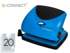 PERFURADOR Q-CONNECT, CAP. 20-25 FOLHAS - AZUL