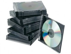 CAIXA Q-CONNECT PARA CD'S/DVD'S SLIM PRETA PACK  25 UNIDADES