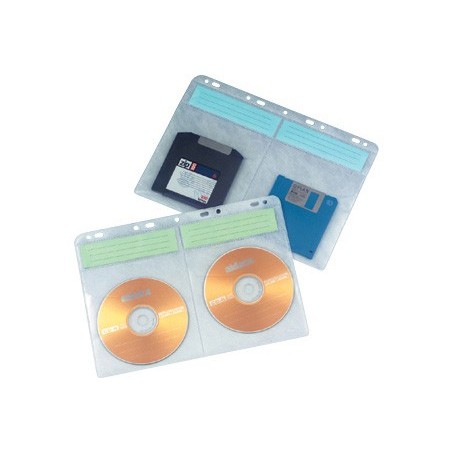 BOLSA Q-CONNECT PARA CD'S/DVD'S COM 9 FUROS PARA ARQUIVO MED