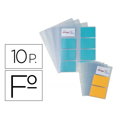 PACK 10 BOLSAS ESP. CAPA PORTA-CARTOES DE VISITA PARDO