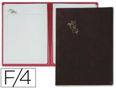 PORTA MENUS PARDO, A BOLSAS INTERIORES, PRETO