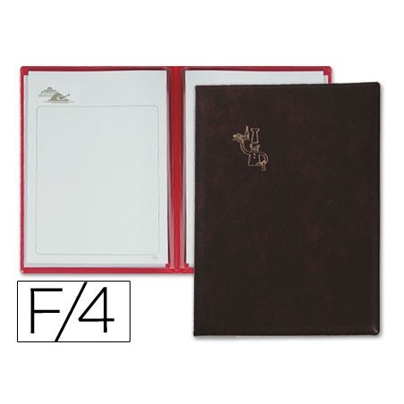 PORTA MENUS PARDO, A BOLSAS INTERIORES, PRETO