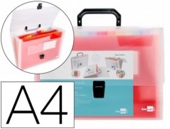 PASTA CLASSIFICADORA COM FOLE BEAUTONE A4, TRANSP. COM 13 DE