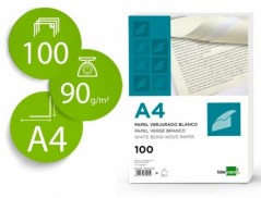 PAPEL VERGE. EMBAL. DE 100 FOLHAS, A4, 90 GRS/Mì, CREME