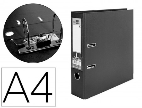 PASTA DE ARQUIVO LIDERPAPEL DOCUMENTA PVC A4, 70 MM, PRETA