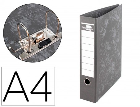 PASTA DE ARQUIVO GASPEADA PRETA A4