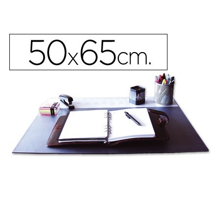 BASE SECRETARIA Q-CONNECT, PVC, PRETA,  500X650 MM.